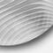 Designart - Fractal Bulgy White 3D Waves' Abstract Circle Metal Wall Art